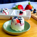 Cubitos de yogurt con fruta
